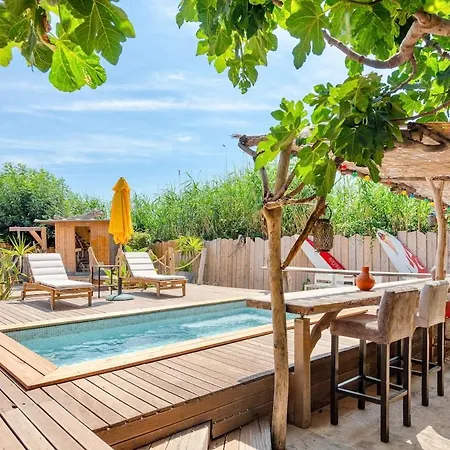 Villa 3 Chambres, Vue Mer, Premiere Ligne, Piscine, A Pieds Hyères
